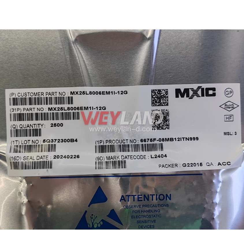 MXIC MX25L8006EM1I-12G