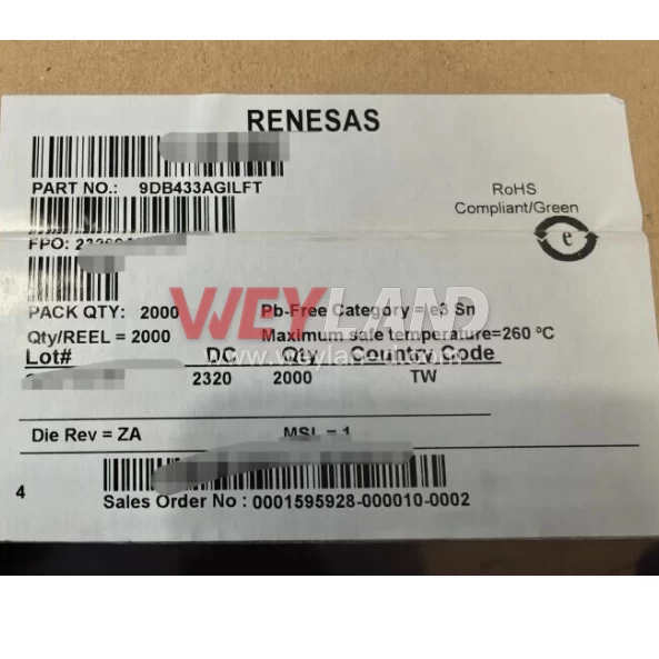 Renesas 9DB433AGILFT