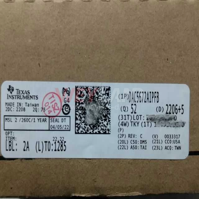 Texas Instruments DAC5672AIPFBR Picture two