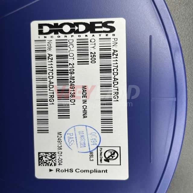 DIODES(US Taiwan) AZ1117CD-ADJTRG1 Picture three
